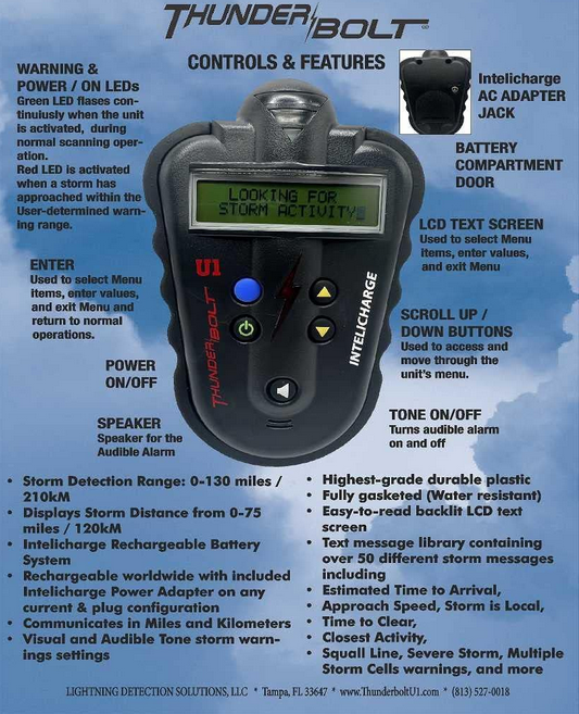 Detector de Tormentas - Thunderbolt U1 - Imagen 2
